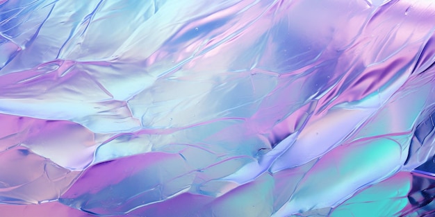 A close up of a shiny material with a blue background generative ai