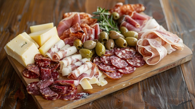 A Close Up Shot of a Beautifully Arranged Charcuterie Platter