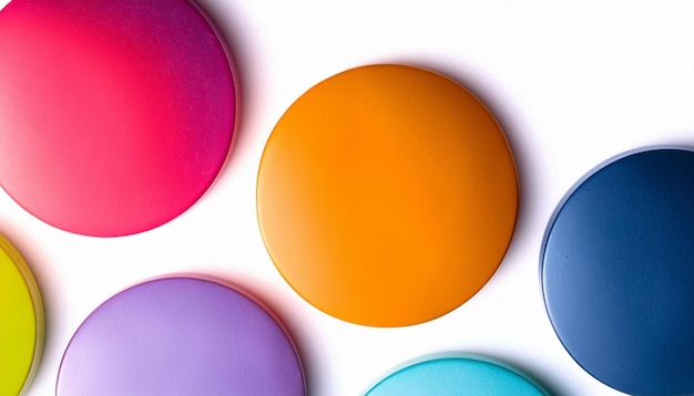 a close up shot of a group of colorful circles