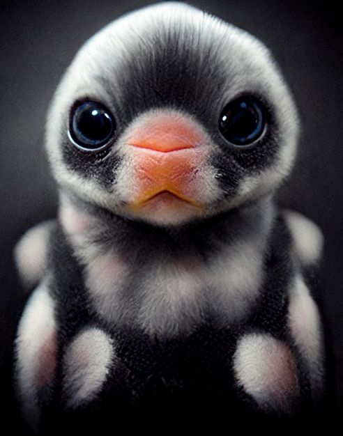 Close up of a small bird with big eyes