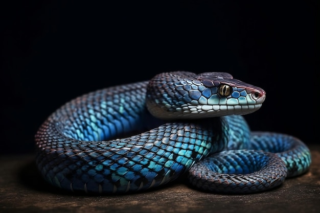 close up of a snake Generative AI