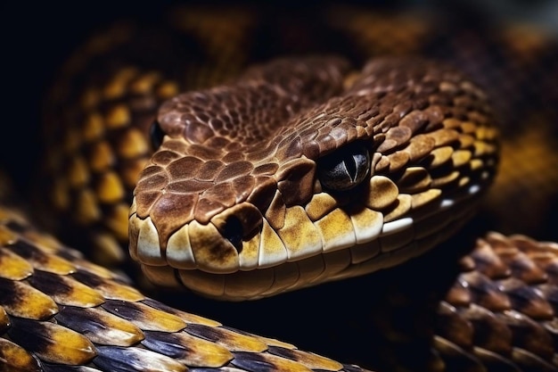 Close up on snake pet