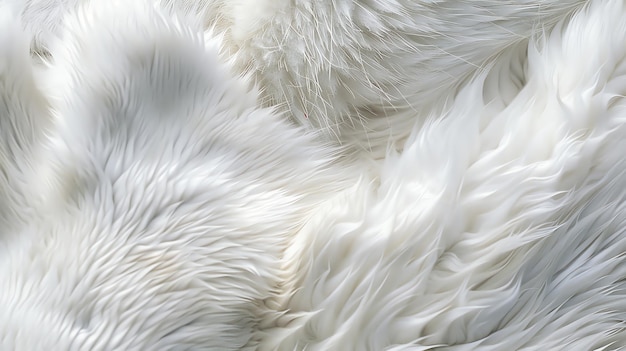 A close up of soft white fur