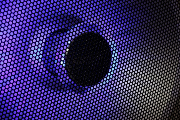 Photo a close up of the speaker. background. texture