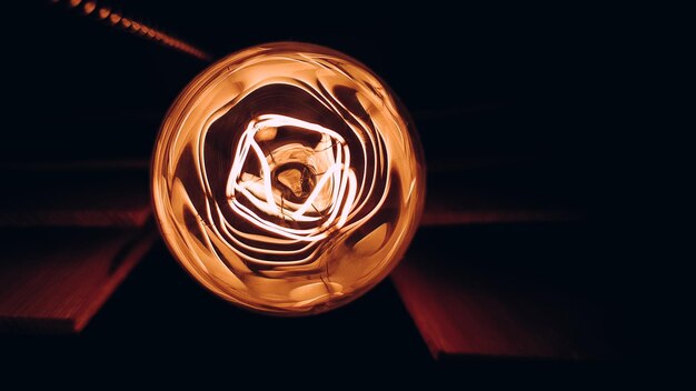 Photo close-up of spiral light