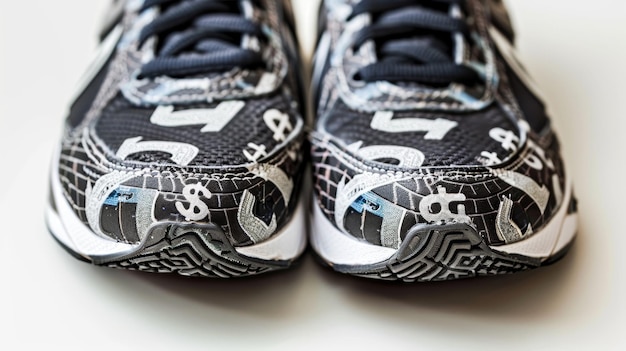 Close up of sport shoes on a white background Sport shoes