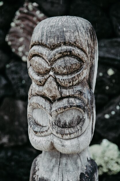 Close-up of statue against blurred background