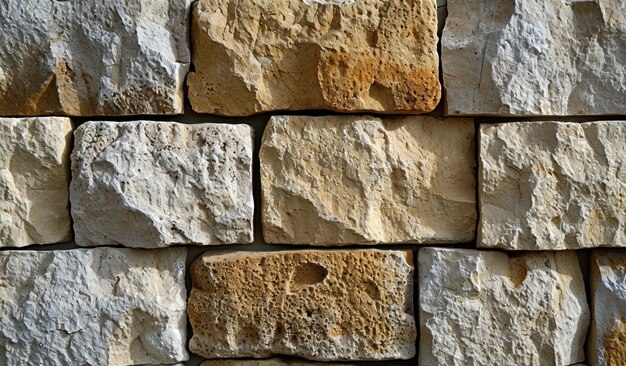 A close up of a stone wall