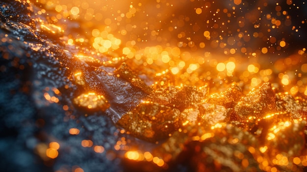 a close up of a stone with the words gold on it