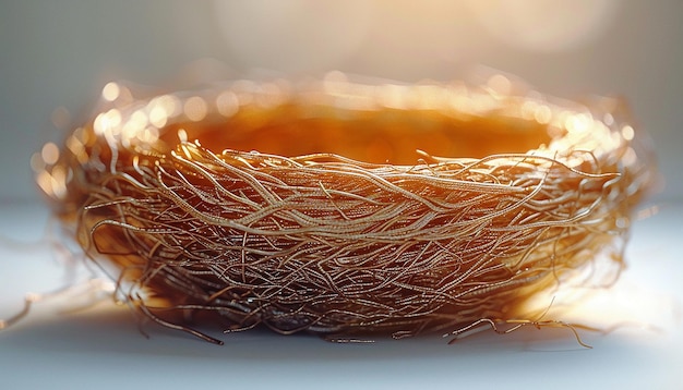 Photo a close up of a straw with the sun shining on it