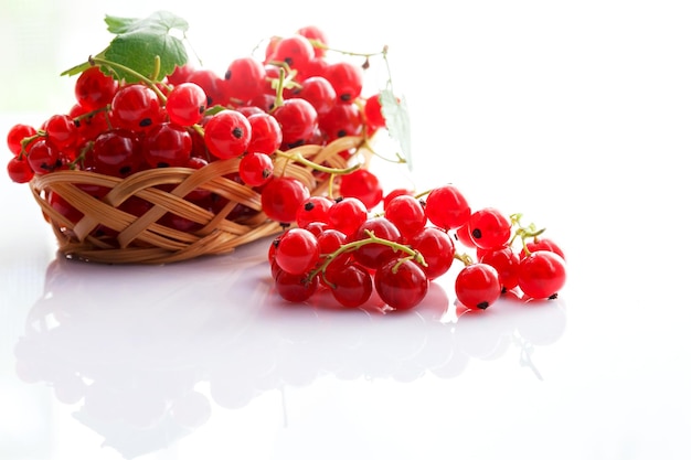 Close-up of strawberries in basket