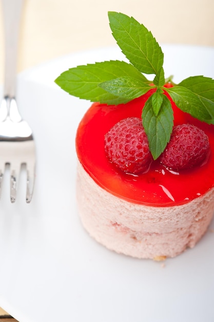 Close-up of strawberries in plate