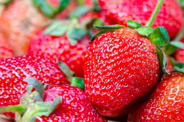 Close-up of strawberries