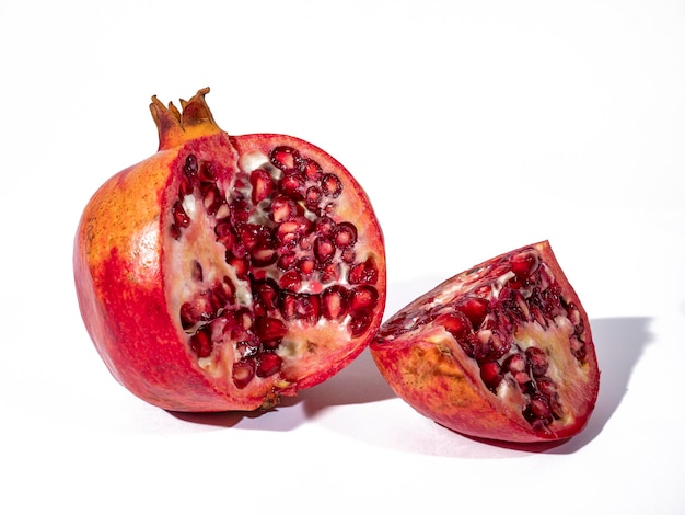 Close-up of strawberry against white background