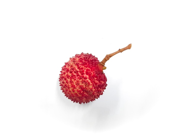 Close-up of strawberry against white background