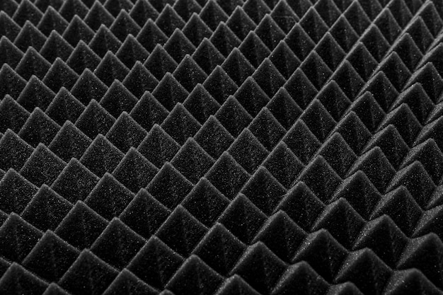 Close up of studio sound acoustical foam Background