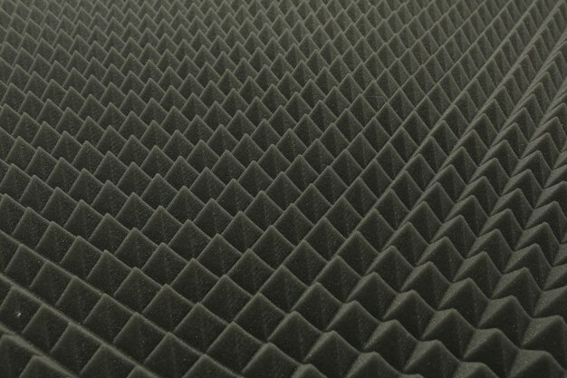 Close up of studio sound acoustical foam Background