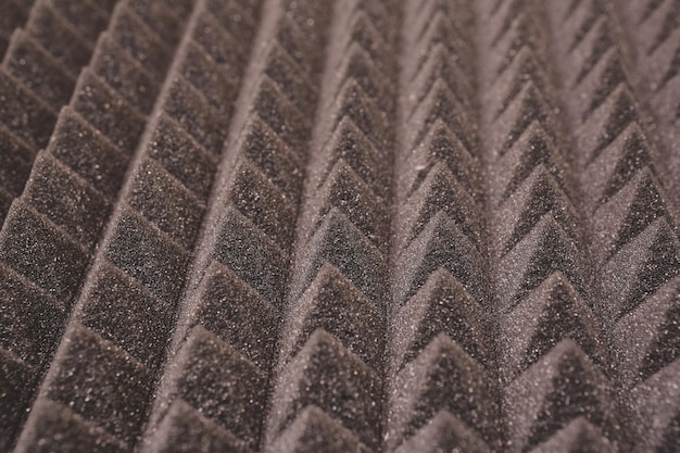 Close up of studio sound acoustical foam Background