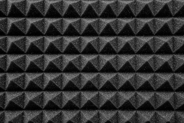 Close up of studio sound acoustical foam Background