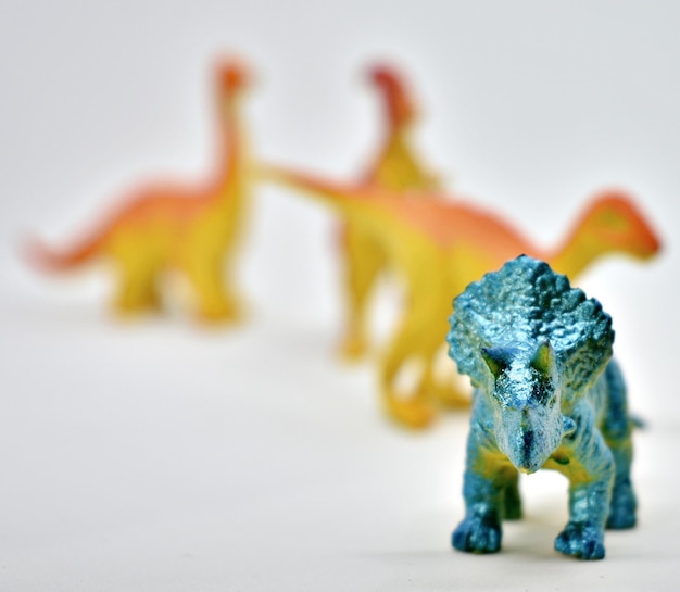 Close-up of stuffed toy over white background