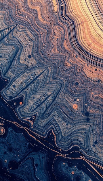 Photo a close up of a sunset with a pattern of water on the surface