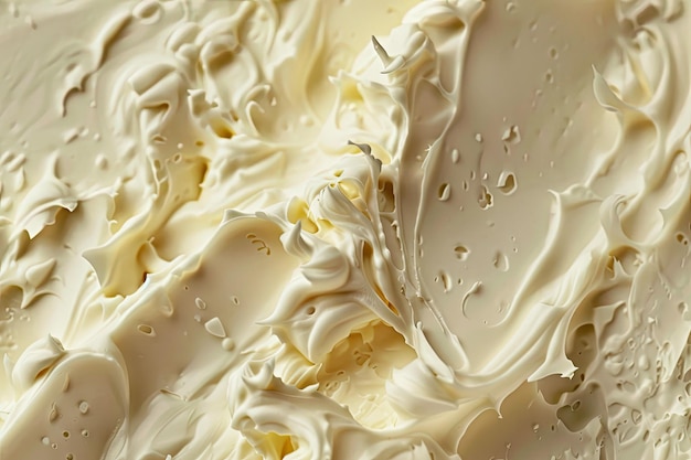 Close up texture of cream