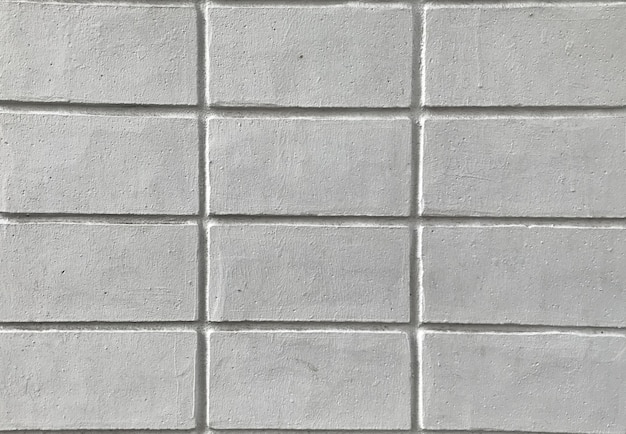 Close up texture of white brick wall for background