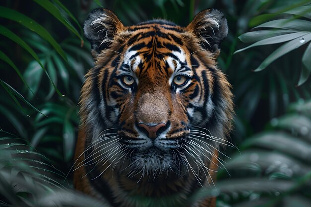 Close Up of a Tiger in the Jungle