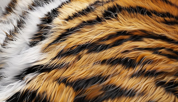 Photo close up tiger skin pattern background tiger fur