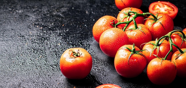 Close-up of tomatoes on table