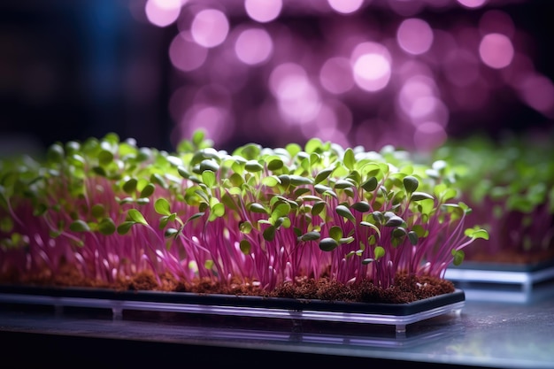 Close Up of Tray of Sprouts