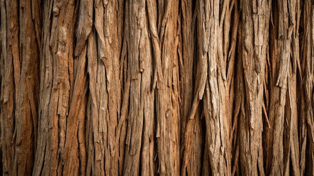 a close up of a tree trunk with a brown bark