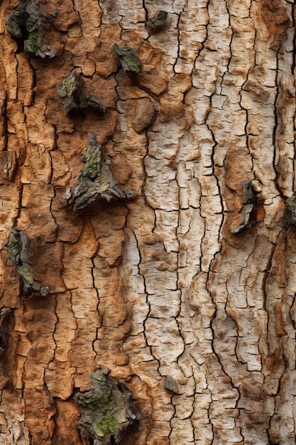 A close up of a tree trunk with a tree trunk and a leaf with the number 2 on it.