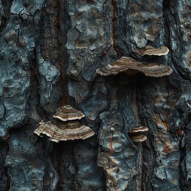 Photo a close up of a tree with a fungus growing on it