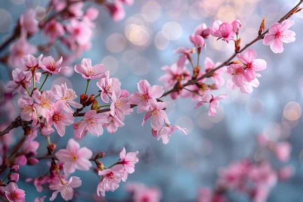 a close up of a tree with pink flowers