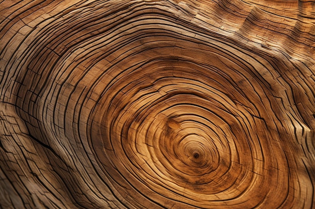 A close up of a tree with rings in the center