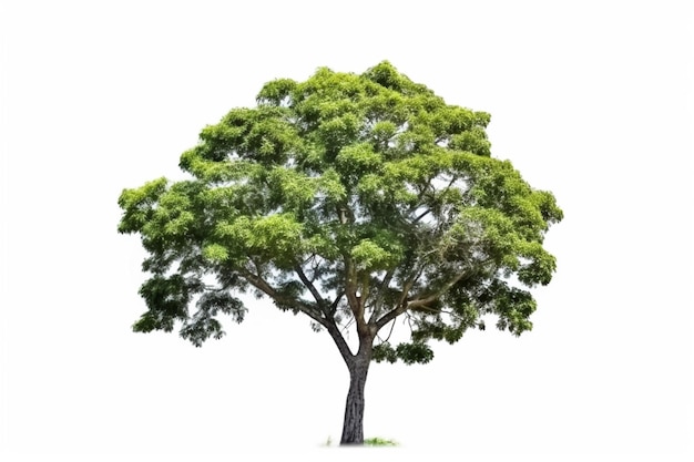 a close up of a tree with a white background generative ai