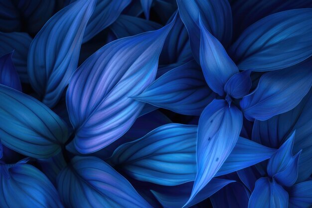 Close up of tropical plant leaf in vibrant colors