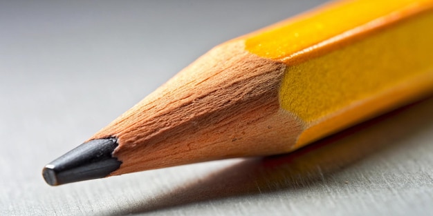 Close up view of pencil