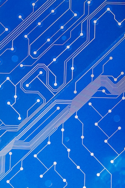 Close up view of a printed keyboard circuit.