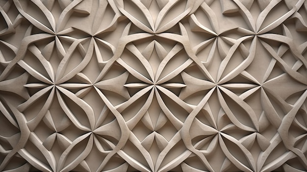 Close up of a wall made of paper with geometric pattern Abstract background