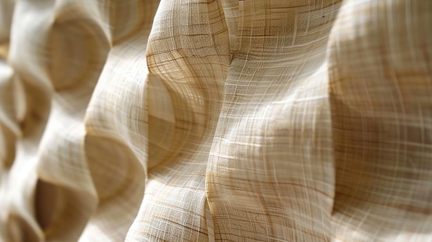 Photo a close up of a wall with a pattern of a large tan white and brown white and brown is shown in a close up view