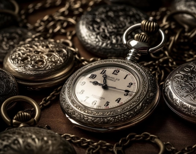 A close up of a watch with gears on it