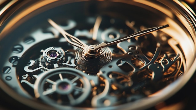 a close up of a watch with the hands on it