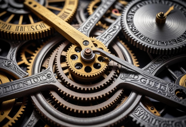 a close up of a watch with the word quot mechanical quot on it