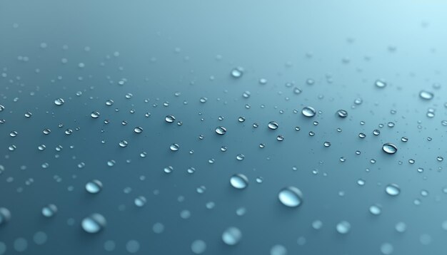 Photo a close up of water droplets on a car window