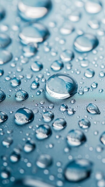 Close Up of Water Droplets on Surface