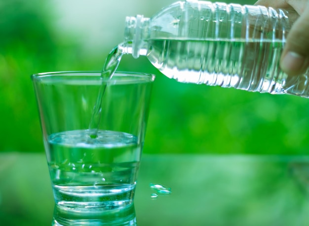 Close-up of water in glass