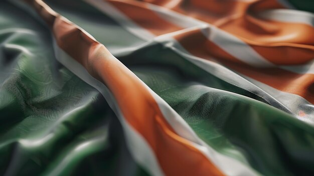 Close up of a waving Ivory Coast flag