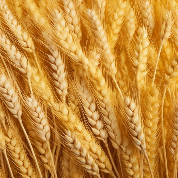 a close up of a wheat ear with wheat ears